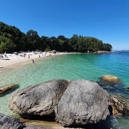 Pura Playa - Cangas Do Morrazo - Primera Linea De Playa - Rias Baixas - Galicia Bagian luar foto